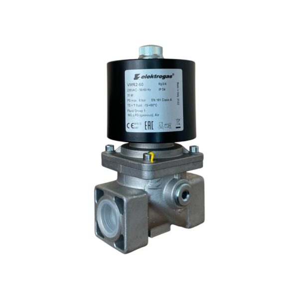 Elektromagnetni ventil za vazduh i gas Elektrogas VMR2-60 Rp3/4" navojni Pmax=6bar L=96mm