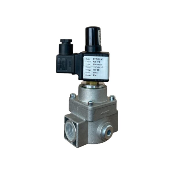 Elektromagnetni ventil za vazduh i gas Elektrogas EVRMNA1 Rp1/2" navojni Pmax=600mbar L=77mm