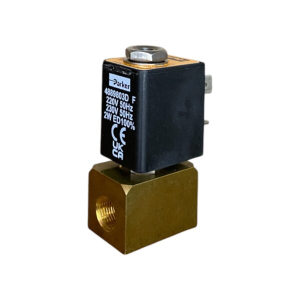 Elektromagnetni ventil za ulje Parker Lucifer 131M14 NC G1/8" 220-230V 50Hz 2W 0-7bar IP65 za naknadno provetravanje gorionika