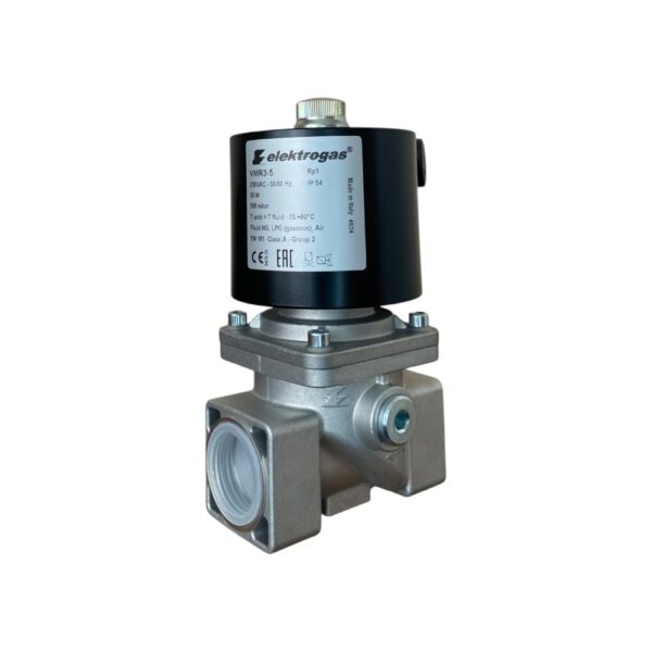 Elektromagnetni ventil za vazduh i gas Elektrogas VMR3-5 Rp1" navojni Pmax=500mbar L=96mm
