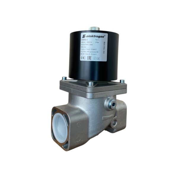 Elektromagnetni ventil za vazduh i gas Elektrogas VMR4-5 Rp6/4" (1"1/2) navojni Pmax=500mbar L=153mm