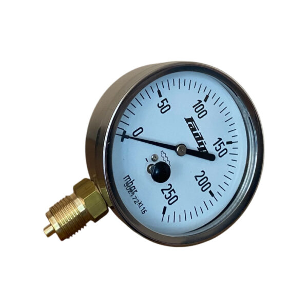 Manometar Fadip standardni radijalni čelični 0÷250mbar Ø100mm G1/2" Kl.1,6