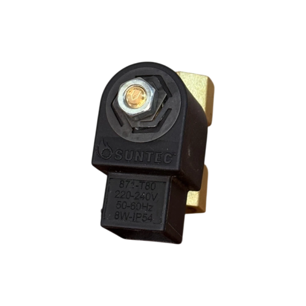 Elektromagnetni ventil dvosmerni normalno zatvoren za lako lož ulje direktno upravljan Suntec SL1 NC G1/4" 220-240V 25bars 9W L=40mm